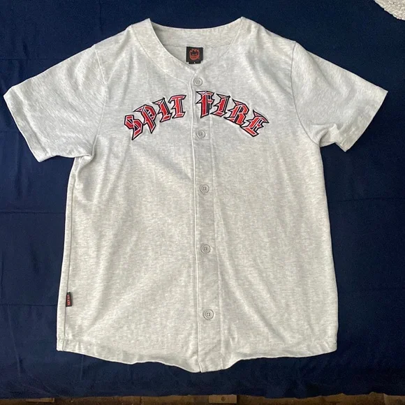 トップス SPITFIRE BUTTON FRONT JERSEY Spitfire Old English